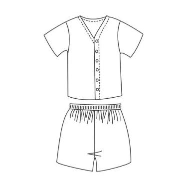 Imagem de Molde pijama curto masculino tamanho P ao GG by Marlene Mukai - EDITOR
