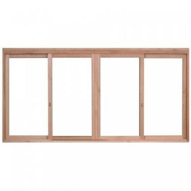 Imagem de Janela de Madeira de Correr 120x140cm com Caixilho 9,4cm Ewk 384 Rondo