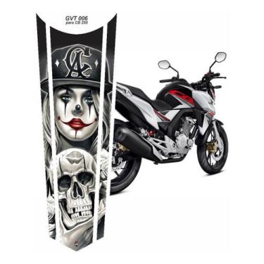 Imagem de Adesivo Resinado Faixa Gravata Cb250 Twister Jorgina Gvt006 - Resitank