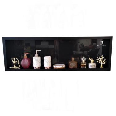Imagem de Nicho Para Banheiro Em Porcelanato 100 X 30 cm - 1 Metro  - PHZ, Black