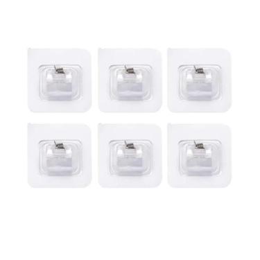 Imagem de Kit 6 Suportes De Varão Cortina Autoadesivo Mercado Pietra