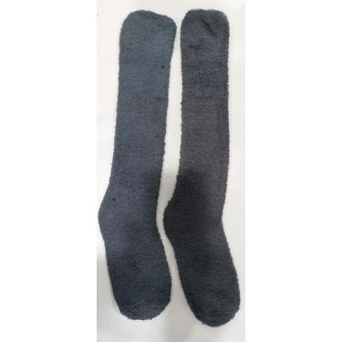 Imagem de Meia Pelúcia Masculino Quente Inverno 3/4 Adulto Grande Lisa - HHW, Ci