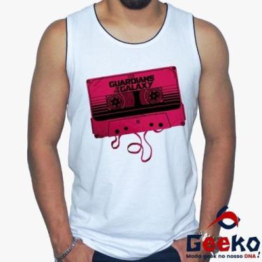 Imagem de Regata Guardiões da Galáxia 100% Algodão Geeko, Branco, GG