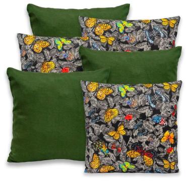 Imagem de Kit 6 Capas de Almofada com Zíper 40cmx40cm Gorgurinho - Dryka Enxovai