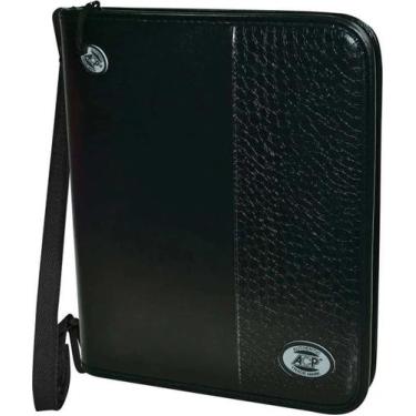 Imagem de Fichario Escolar Universitario C/ Ziper Alça Croco Preto - ACP