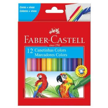 Imagem de Canetinha Hidrográfica Faber-castell 12 Cores Mais Vivas - FABER CASTE
