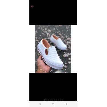 Imagem de Sapatênis Sapatilha feminino Slip On Zíp casual Leve e confortável bra