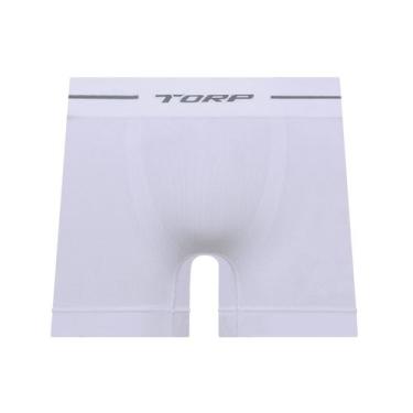 Imagem de Cueca Boxer Sem Costura Torp Plus Size Branco  (54 A 56), EG1, Branco