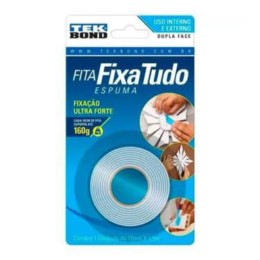 Imagem de Fita Dupla Face Espuma Tekbond 12mmX1,5m 21151012102