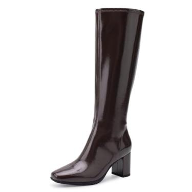 Imagem de Aerosoles Bota feminina Micah na altura do joelho, Marrom, 8.5