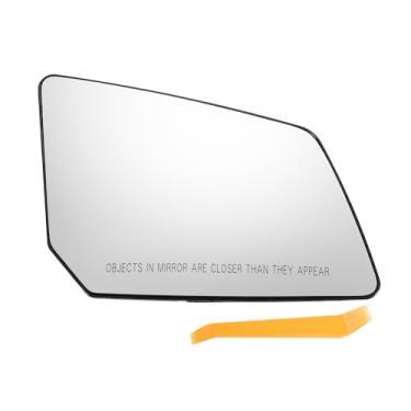 Imagem de X AUTOHAUX Substituição de vidro retrovisor do lado direito do passageiro do carro com placa de suporte vidro branco aquecido para GMC Acadia 2007-2016 para Saturn Outlook 2007-2010 para Chevrolet