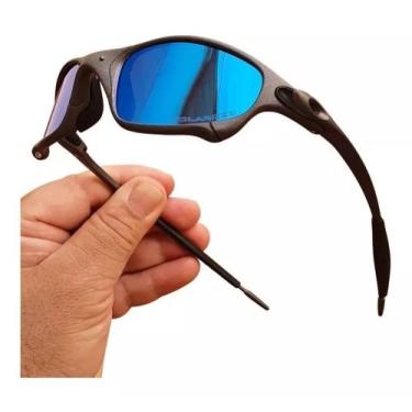 Imagem de Oculos de Sol Juliet Metal Pinado Azul Claro Céu bb Pinado Polarizado 