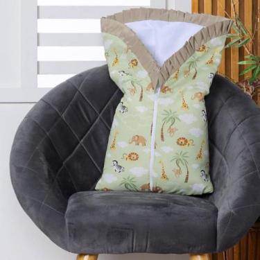 Imagem de Saco de Dormir para Bebê Inverno Estampado Acolchoado com Zíper 100% A
