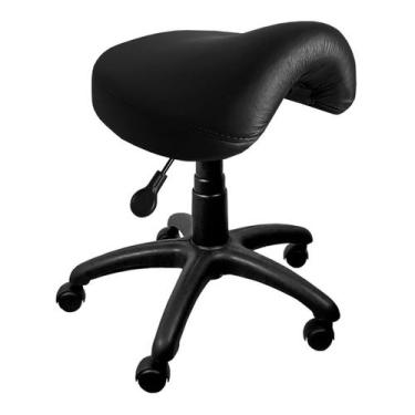 Imagem de Cadeira Mocho Banqueta Sela Preto - ULTRA Móveis