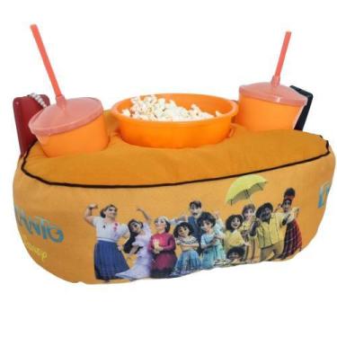 Imagem de Almofada Com Bolso Porta Pipoca Balde + 2 Copos Encanto - Maria dos Re