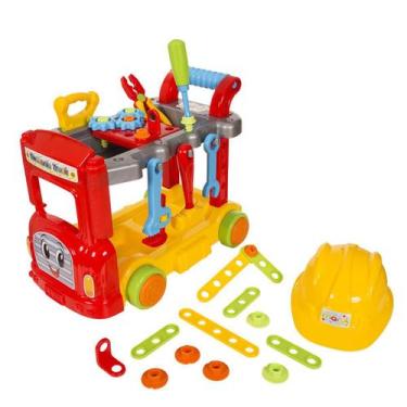 Imagem de Brinquedo Infantil Mechanic Truck Com Capacete 32 Peças Maral