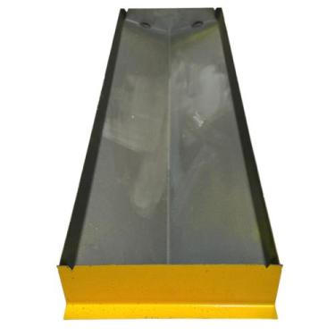 Imagem de Forma Aço 1.2mm Chapéu Trapézio Pingadeira Muros 21x80cm - FLI Comérci