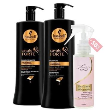 Imagem de Kit Cavalo Forte Shampoo + Cond 1L + Finalizador Obrigatório Lourre 12
