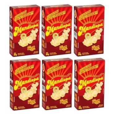 Imagem de Kit 6 salgadinho mandiopã sabor bacon 80g cada