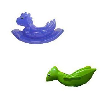 Imagem de Kit Infantil Balanço e Gangorra Dino para Brincadeiras ao Ar Livre - V
