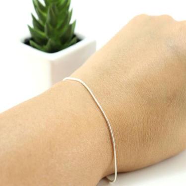 Imagem de Pulseira Prata Legitima 925 Fina Rabo De Rato - Lojas La&Ny, 18 cm, Pr