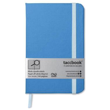 Imagem de Caderneta Quadriculada taccbook Azul centáurea 9x14 Ríg.