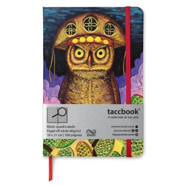 Imagem de Caderno Quadriculado taccbook Coruja Muda 14x21 Ríg.