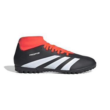 Imagem de Chuteira Adidas Predator 24 Club Sock TF Society Preta e Vermelha