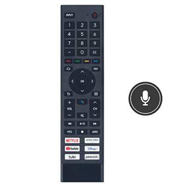 Imagem de PerFascin ERF3J80H Controle remoto de substituição por voz adequado para Smart TV Android Hisense 4K UHD 75A6G 70A6G 65A6G 60A6G 55A6G 50A6G 55U68G 55U6G 50U6G 65U6G 75U6G 50U68G 75U68G 43A6G 6G, 65U.