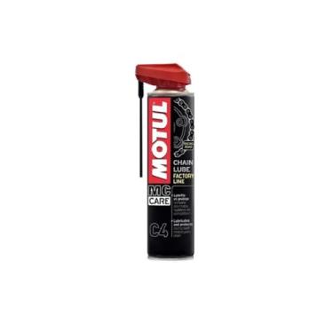 Imagem de Motul - Lubrificante C4 Chain Lube Factory Line (400ml) | Máxima aderência para correntes de competição e alta velocidade | Reduz atrito e perda de potência