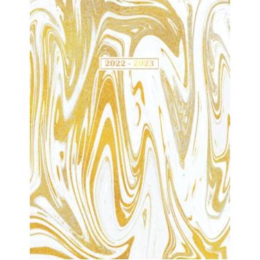 Imagem de 2022-2023 Planner: Daily Weekly and Monthly, 24 Months Calendar, Vision Boards, To Do Lists, Notes | Special Gold Marble Cover Edition