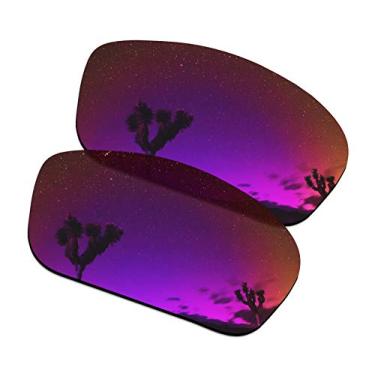 Imagem de SmartVLT Lentes de reposição masculinas para óculos de sol Oakley Straightlink OO9331 - Mais opções, Sol da meia-noite, Tamanho �nico