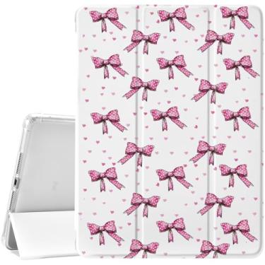 Imagem de JOYLAND Linda capa com laço para iPad de 10,9 polegadas Air 4 2020/Air 5 - branca com suporte para lápis, despertar/hibernar automaticamente, antiarranhões, à prova de choque, suporte fólio premium