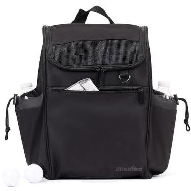 Imagem de Athletico Bolsa para Sapatos de Golfe Elite Edition - Bolsas para Sapatos com Zíper, Ventilação E Bolso Externo para Meias, Camisetas, Etc. (Preto)