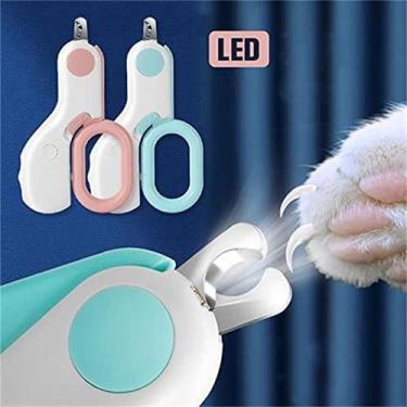 Imagem de Cortador De Unha  Com Led Profissional  Aparador Pets Tesoura - VM Imp