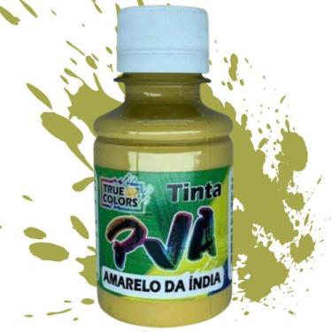 Imagem de Tinta PVA Fosca Cores Frias True Colors 100 ml, AMARELO DA INDIA - 711