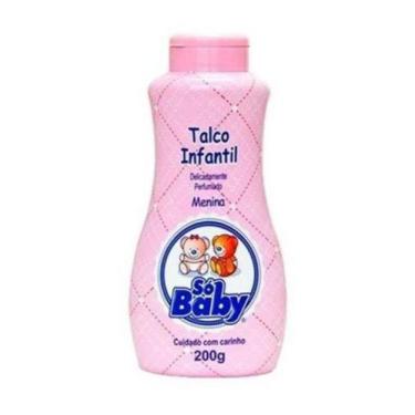 Imagem de Talco infantil só baby rosa azul verde perfumado delicado 200g - SÓBAB
