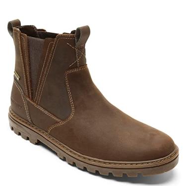 Imagem de Rockport Bota Chelsea masculina, resistente ao clima ou não à prova d'água, Bronzeado, 8.5