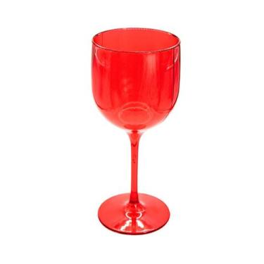Imagem de Kit 60 Taças De Vinho De Acrílico Cristal 260ml Festas Aniversario Nat