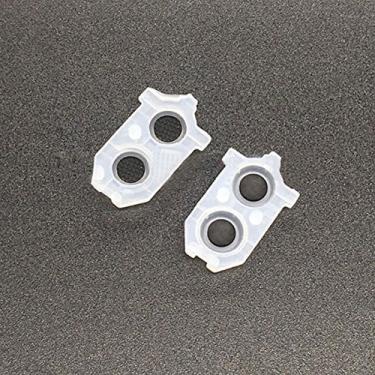 Imagem de 1 par de kit de almofada de borracha de botão condutor L1 R1 L2 R2 para Sony Playstation 4 PS4 CUH-1200 JDS-030 substituição
