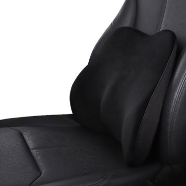 Imagem de Travesseiro de pescoço para encosto de cabeça de carro e apoio lombar para costas, travesseiro de pescoço Travesseiro de apoio lombar ergonomicamente para trás para escritório, espuma de mem