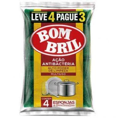 Imagem de KIT 10pct. ESPONJA MULTIUSO Lava Louça Bom Bril Leve 4 Pague 3 - BOMBR