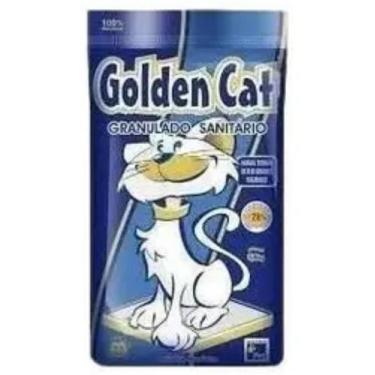 Imagem de Areia higiênica para gatos granulada Golden Cat fragrância Talco 4Kg -