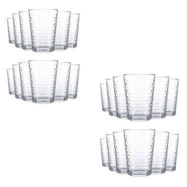 Imagem de Conjunto 24 Copo Multiuso Batuque Água Sucos Refrigerante 265ml Vidro Nadir 