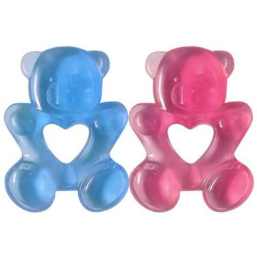 Imagem de Mordedor Infantil Macio Água Ursinho - Pais e Filhos, Azul