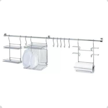 Imagem de Kit Cozinha Triplo Escorredor/Suporte/Tempero Passerini