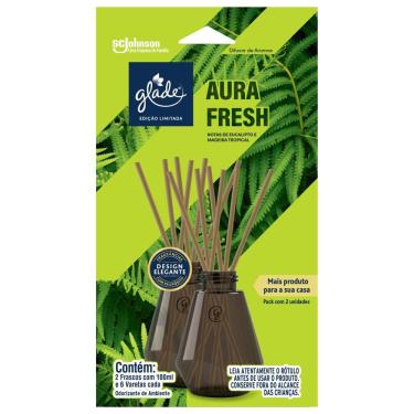 Imagem de Pack Desodorizador Glade Difusor de Aromas Aura Fresh 2 unidades 100ml cada