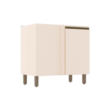 Imagem de Módulo Cozinha Henn Connect Balcão Canto Reto c/1 Porta s/ Tampo 84x82cm Off White