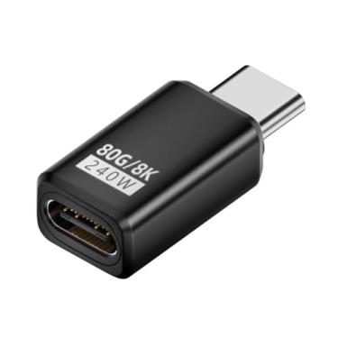Imagem de CY Adaptador de extensão USB5.0 macho para fêmea de 80 Gbps com 240 W, 16 K, 8 K e 5 K, compatível com USB 4.0, Thunderbolt 3/4/5
