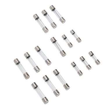 Imagem de Kit de Fusível de Vidro, Conjunto de Sortimento de Tubo de Sopro Rápido de 250pcs, 1-20A, Fusível Eficiente, Caixa de Plástico Transparente para Facilitar o Manuseio, 15 Tipos de Especificações